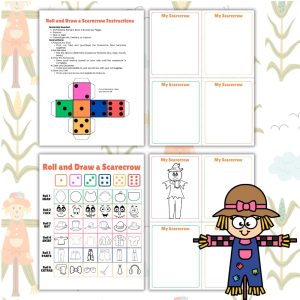 Roll & Draw A Scarecrow