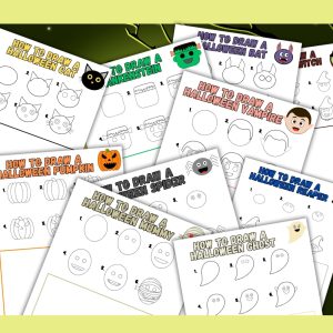 Halloween Directed Drawing For Kids