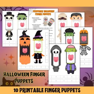 Printable Halloween Finger Puppets