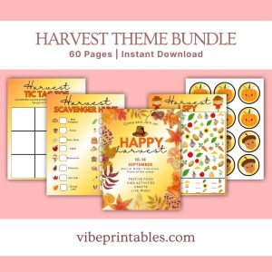 Fall Harvest Theme Party Bundle