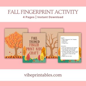 Fall Fingerprint Kids Craft