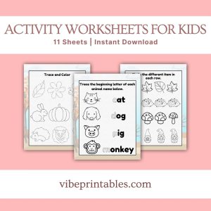 Activity Worksheets For Young Kids