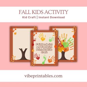 Fall Handprint & Footprint Printable Kids Craft