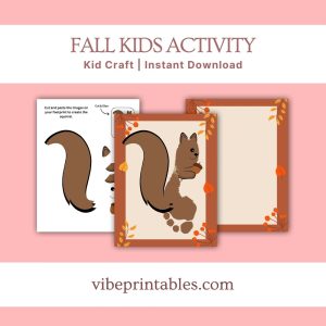 Fall Handprint & Footprint Printable Kids Craft