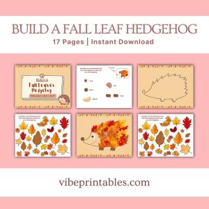 Build A Fall Leaf Hedgehog