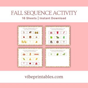 Fall Sequence Activity Sheets