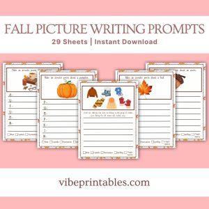 Fall Themed Picture Writing Prompts