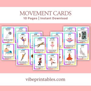 Movement Cards For Kids