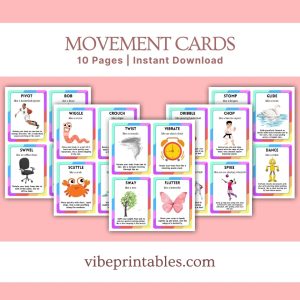 Movement Cards For Kids