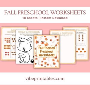 Fall Preschool Worksheets