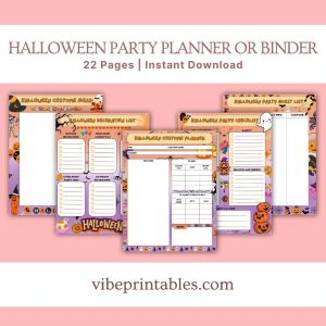 Halloween Party Planner Or Binder