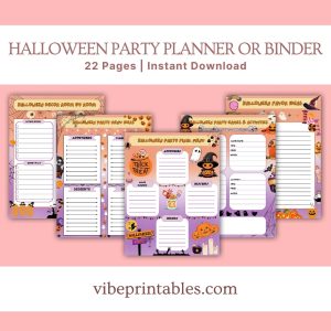 Halloween Party Planner Or Binder