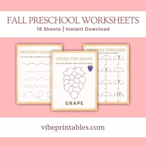 Fall Preschool Worksheets