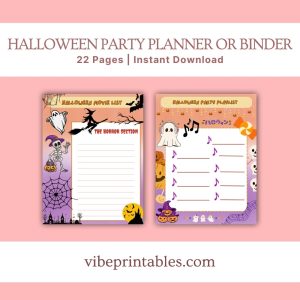 Halloween Party Planner Or Binder