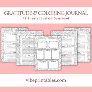 Adults Fall Themed Gratitude & Coloring Journal