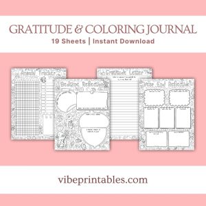 Adults Fall Themed Gratitude & Coloring Journal