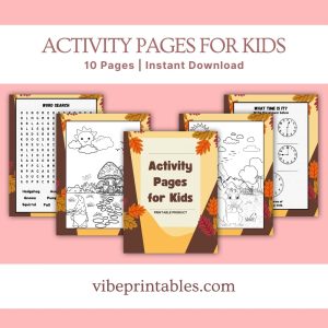 Fall Activity Pages For Kids