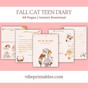 Fall Cat Teen Diary