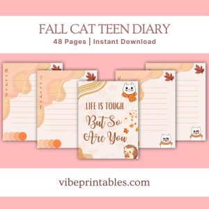 Fall Cat Teen Diary