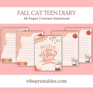 Fall Cat Teen Diary