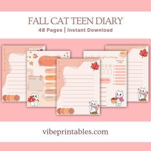 Fall Cat Teen Diary