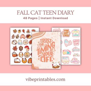 Fall Cat Teen Diary