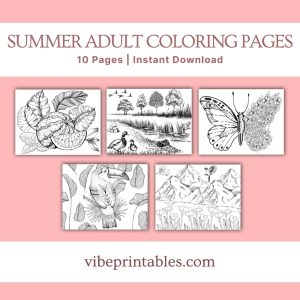 Summer Coloring Pages For Adults