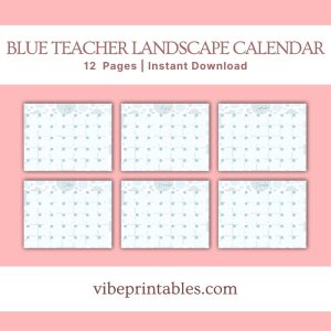 Blue Teacher Planner Or Binder