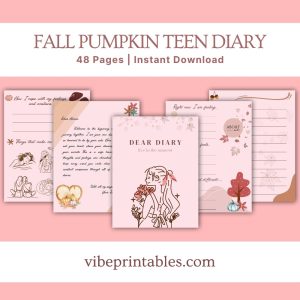 Fall Pumpkin Teen Diary