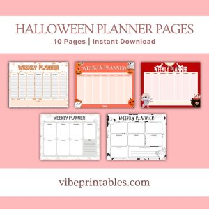 Halloween Planner Pages