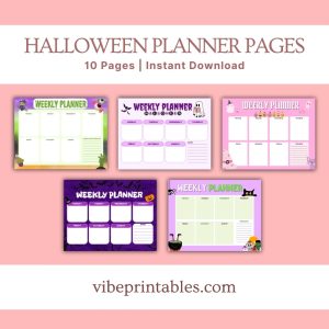 Halloween Planner Pages