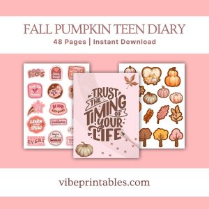 Fall Pumpkin Teen Diary