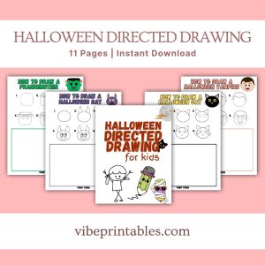 Halloween Directed Drawing For Kids