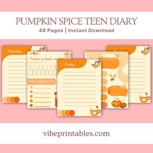 Pumpkin Spice Teen Diary