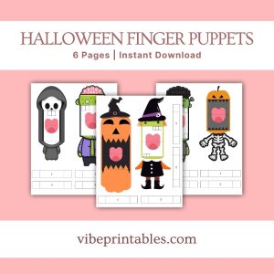 Printable Halloween Finger Puppets