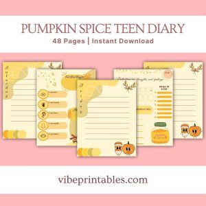 Pumpkin Spice Teen Diary