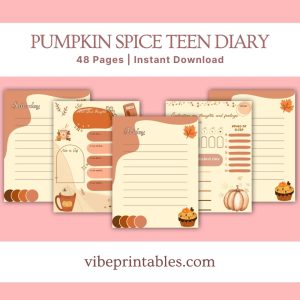 Pumpkin Spice Teen Diary