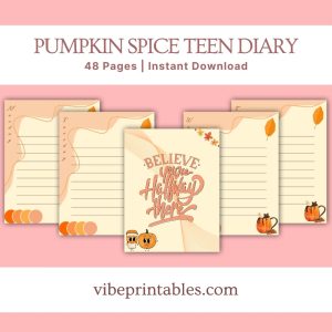 Pumpkin Spice Teen Diary