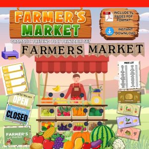 Farmers Market Dramatic Pretend Play Set