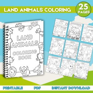 Land Animals Coloring