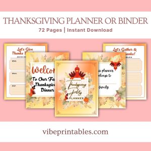 Thanksgiving Planner Or Binder