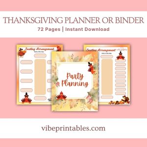 Thanksgiving Planner Or Binder