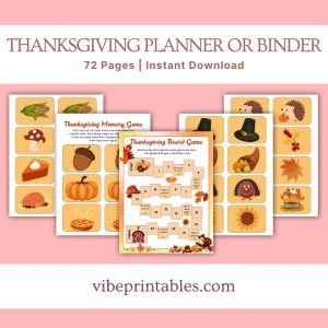 Thanksgiving Planner Or Binder