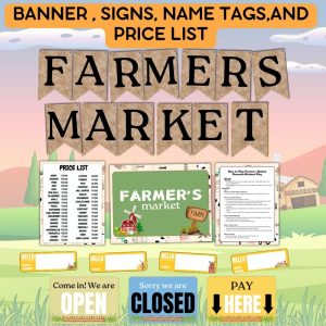 Farmers Market Dramatic Pretend Play Set