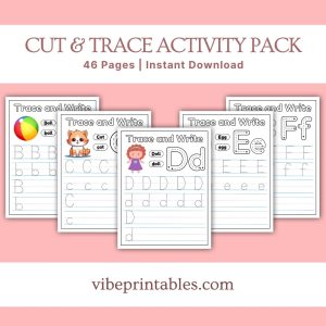 Cut & Trace Activity Pack