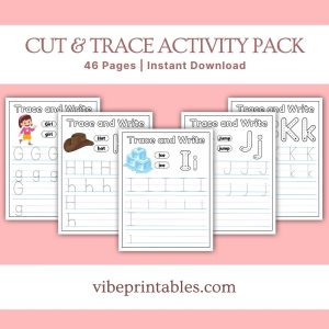 Cut & Trace Activity Pack