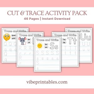 Cut & Trace Activity Pack