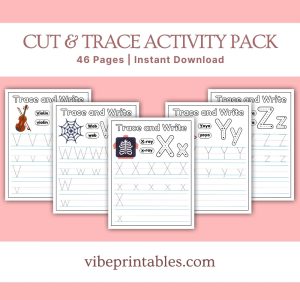 Cut & Trace Activity Pack