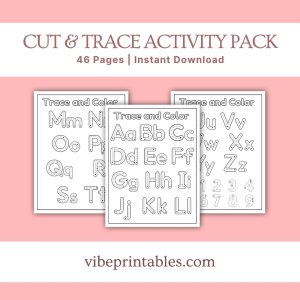 Cut & Trace Activity Pack