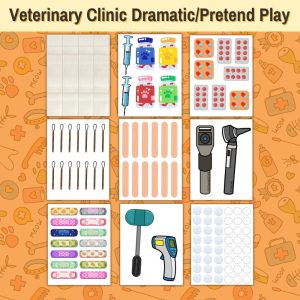 Veterinary Clinic Dramatic Pretend Play Set